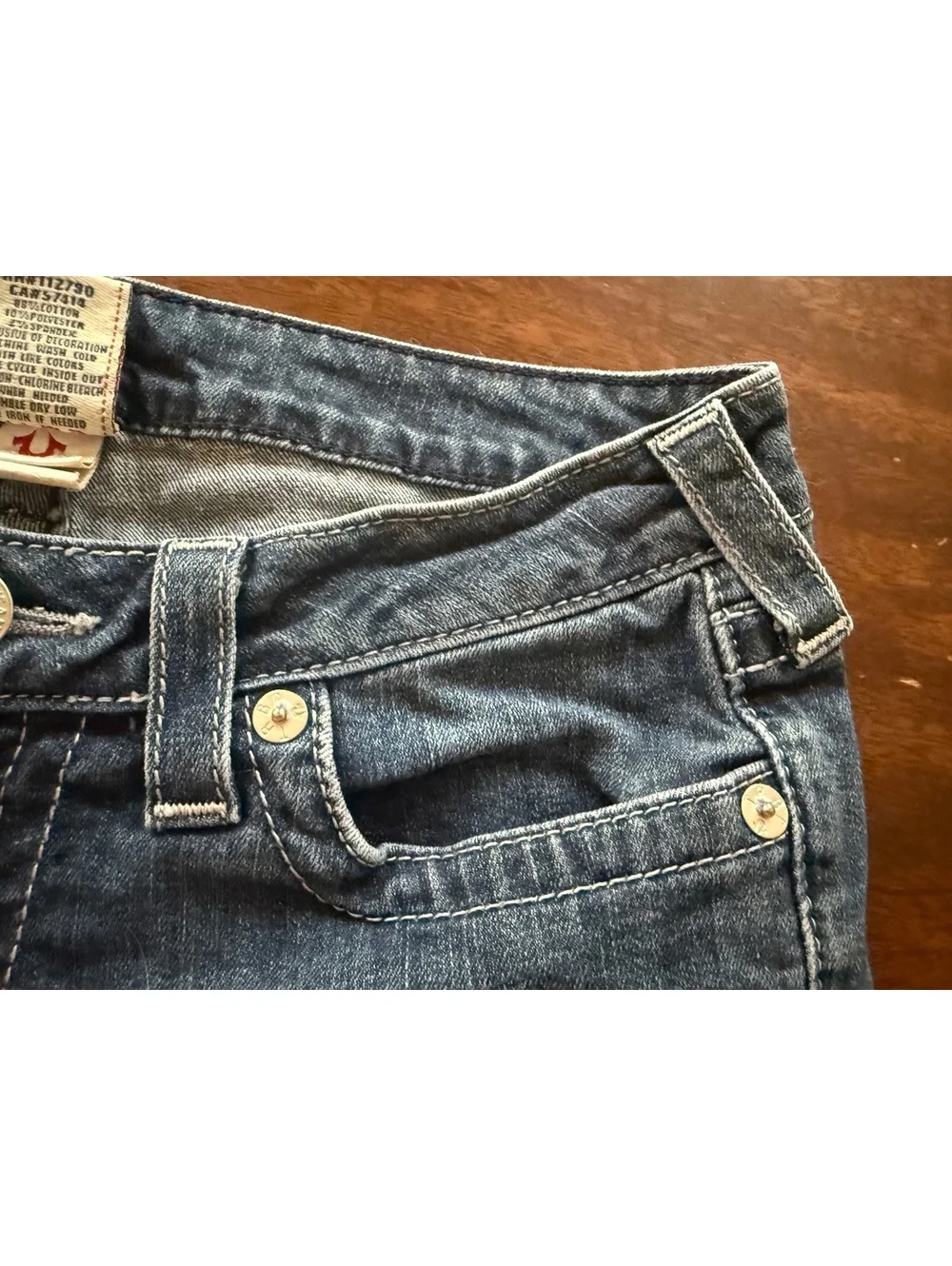 True Religion Women's Dark Blue Bootcut Jeans